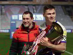 Jack Welsby and Saints coach Kristian Woolf