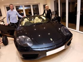 With the house you'll get a black 360 Spider Ferrai