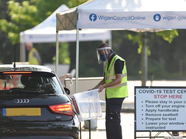 Coronavirus testing has been carried out on the Chapel Lane car park