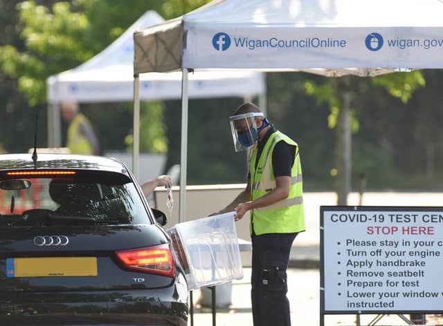 Coronavirus testing has been carried out on the Chapel Lane car park