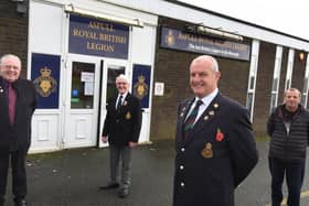 Members of Aspull Royal British Legion, from left, administrator John Hulme, chairman John Hilton, Alan Jones and steward David McMahon