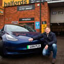 Secretary of State for Transport Grant Shapps visits Halfords