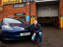 Secretary of State for Transport Grant Shapps visits Halfords