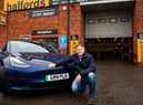 Secretary of State for Transport Grant Shapps visits Halfords