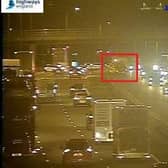 One lane has been closed on the M6 southbound between junctions 28 and 27. (Credit: Highways England)