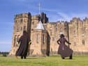 Trainee wizards at Alnwick Castle in Northumberland