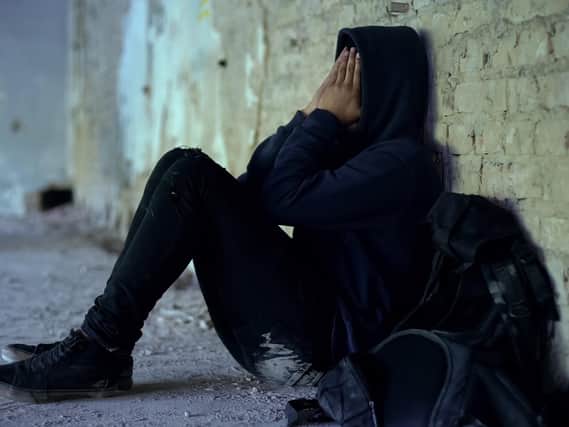 A homeless teenager
