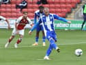 Joe Garner puts Latics 2-0 up at Fleetwood in the EFL Cup in September, but the home side fought back to win 3-2
