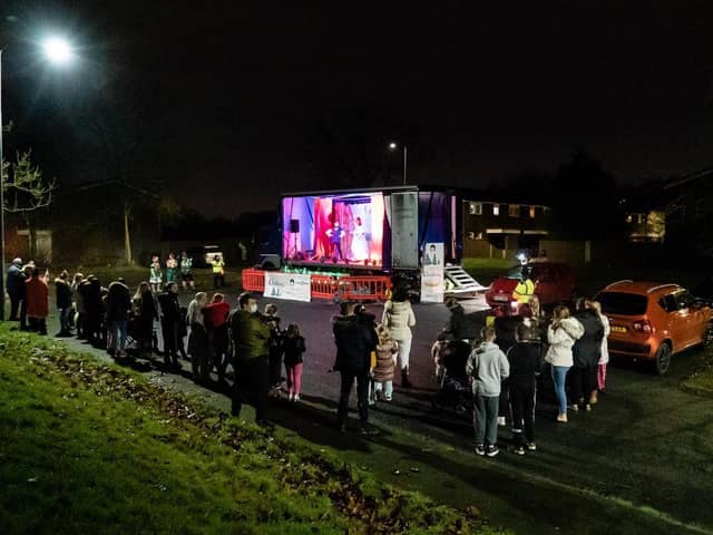 The travelling pantomime in Platt Bridge