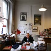 Ian Hislop in the Private Eye office