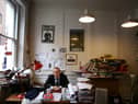 Ian Hislop in the Private Eye office
