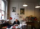 Ian Hislop in the Private Eye office