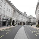 A near empty Regent Street in central London, where people have been advised against all but essential travel after the capital moved into Tier 4 of coronavirus restrictions.
