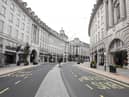 A near empty Regent Street in central London, where people have been advised against all but essential travel after the capital moved into Tier 4 of coronavirus restrictions.