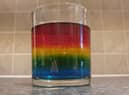 Rainbow in a glass