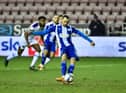Will Keane scores his fourth goal of the season against Shrewsbury