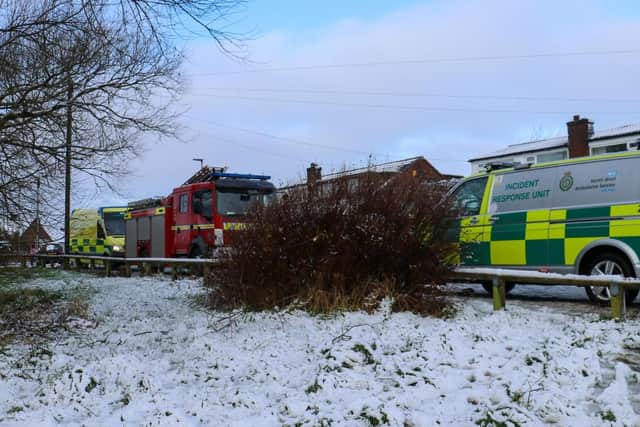 Emergency services vehicles. Photo by Wendy Grehan