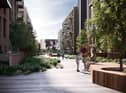 An impression of part of the redevelopment scheme