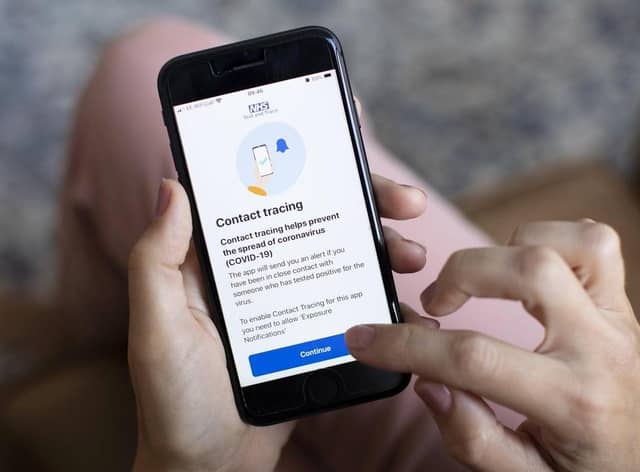 The new Test and Trace app