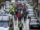 Anti-lockdown protesters marching in Glasgow earlier in December 2020