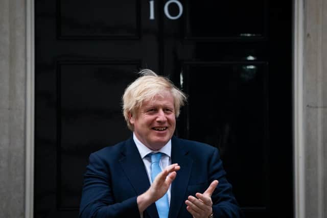 Prime Minister Boris Johnson joined the weekly applause last year