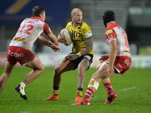 Zak Hardaker facing St Helens last year