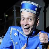 Steve Royle as Buttons in a Blackpool panto