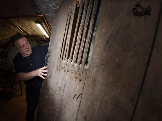 Carl Connolly found an old safe, a bricked up tunnel and jail cells