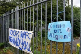 Gates outside the DW Stadium