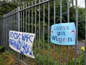 Gates outside the DW Stadium
