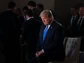 Mr Trump was accused of inciting his supporters into violence with a speech at a rally in Washington DC