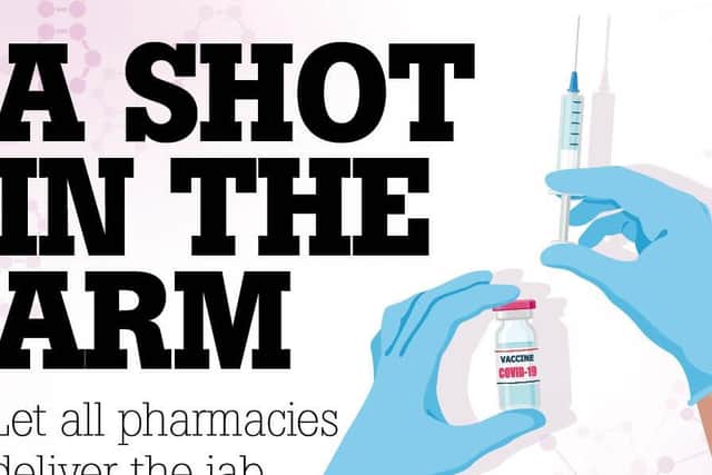 The vaccine could be provided at pharmacies