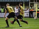 Alfie Devine scores for Spurs against Marine