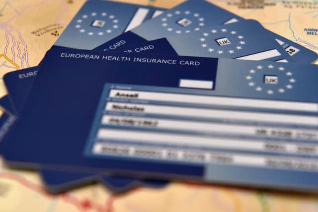 The old European Health Insurance Cards (EHIC)