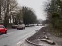 Cars parked at Fairy Glen, Appley Bridge