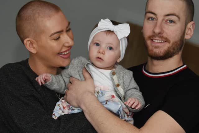 Estelle with husband Mike and daughter Brooke