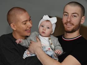 Estelle with husband Mike and daughter Brooke