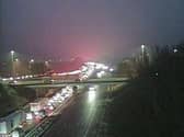 All traffic is currently being held near southbound junction 5 (Bolton, Westhoughton, A58)whilst the crashed vehicles are recovered