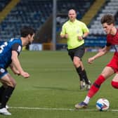 Tom Pearce in action at Rochdale