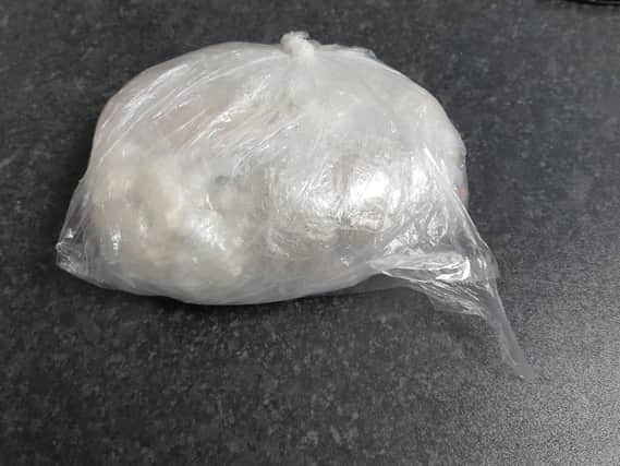 Drugs seized by officers from the County Lines Taskforce at Wigan North Western railway station