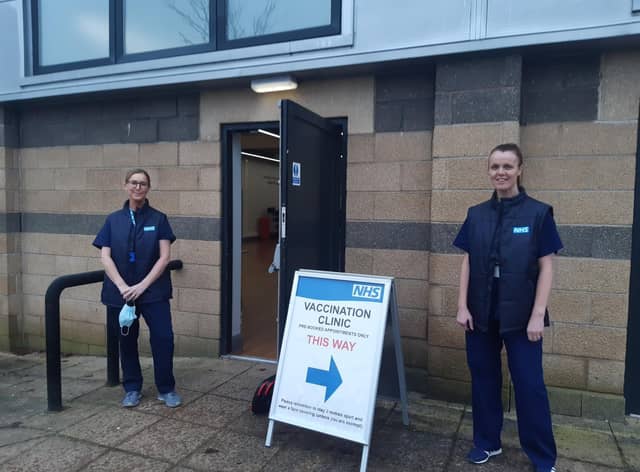 Practice nurses Sarah Madden and Rachel Smith