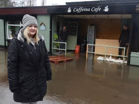 Shelley Guest owner of Caffeina Cafe at Pennington Hall Park, Leigh