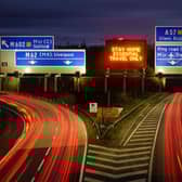The M60 in Greater Manchester has been closed in both directions for safety reasons due to a gas leak.