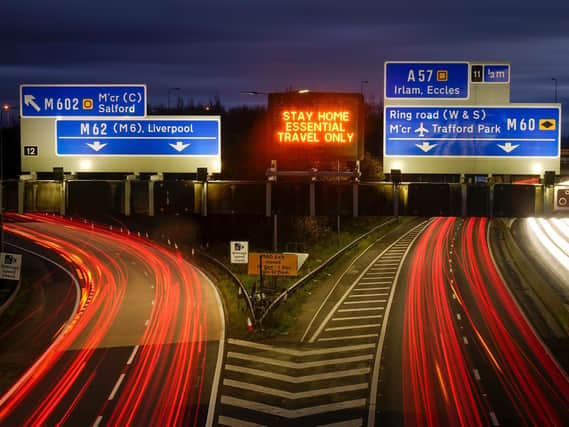 The M60 in Greater Manchester has been closed in both directions for safety reasons due to a gas leak.