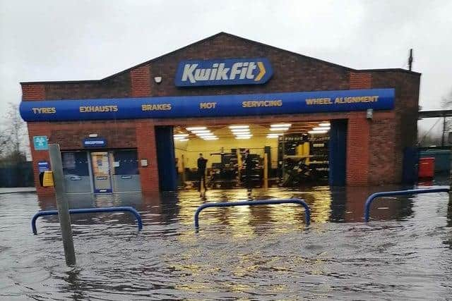 Flooding at Saddle junction