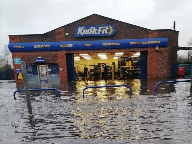 Flooding at Saddle junction