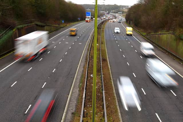 Three collisions caused the M6 to be shut in both directions