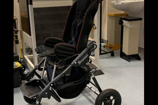 The specialist wheelchair which was in the stolen car