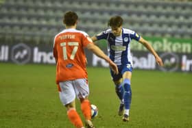 Tom Pearce in action against Blackpool