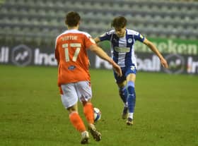 Tom Pearce in action against Blackpool